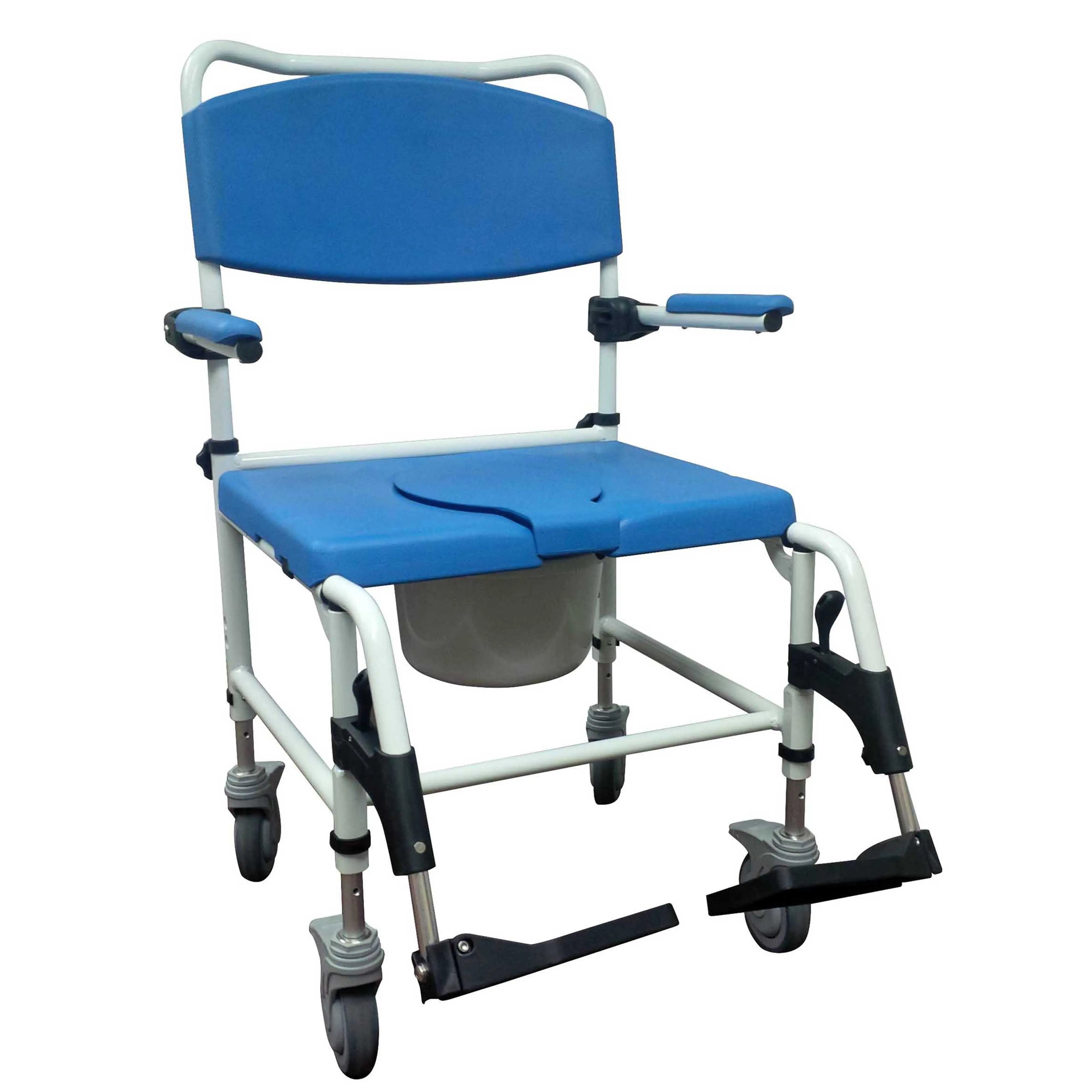 bariatric-aluminum-rehab-shower-commode-chair-with-two-rear-locking-ca