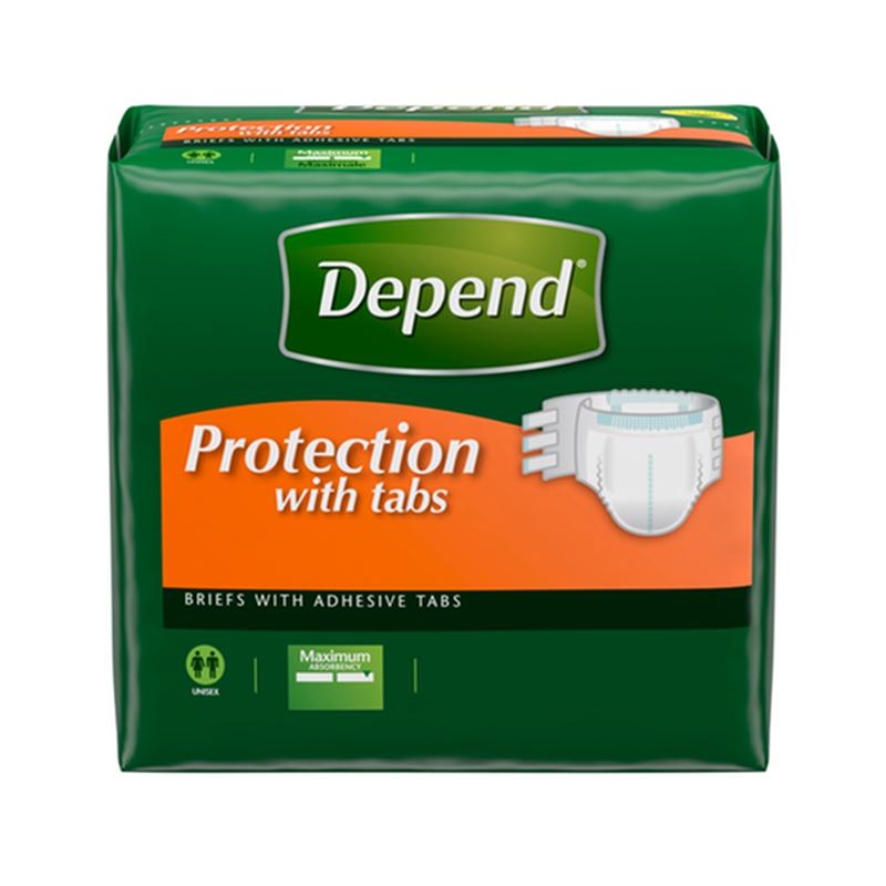 Depend Fit-Flex Maximum Briefs Large Unisex Convenience