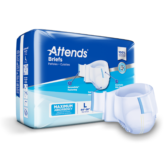 Attends Briefs Maximum Absorbency, Large