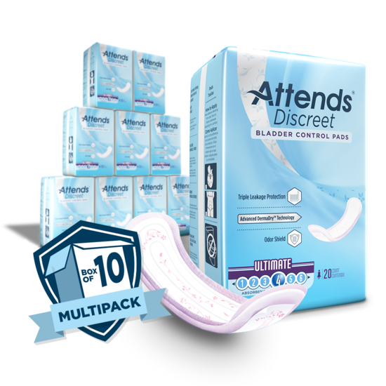 Attends Discreet Women's Ultimate Pads