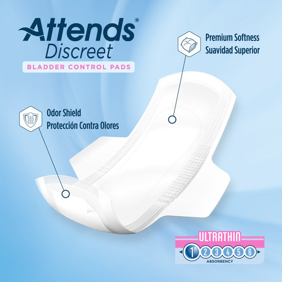 Attends Discreet Women's Moderate Pads