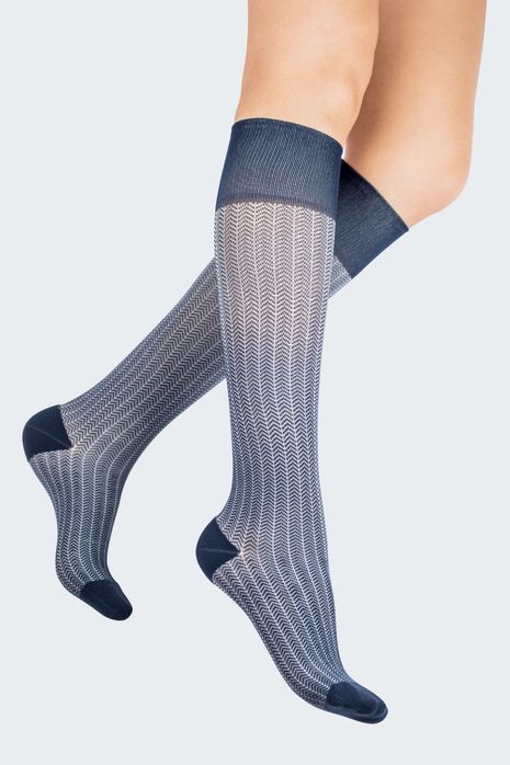 Rejuva Herringbone Stylish compression stocking