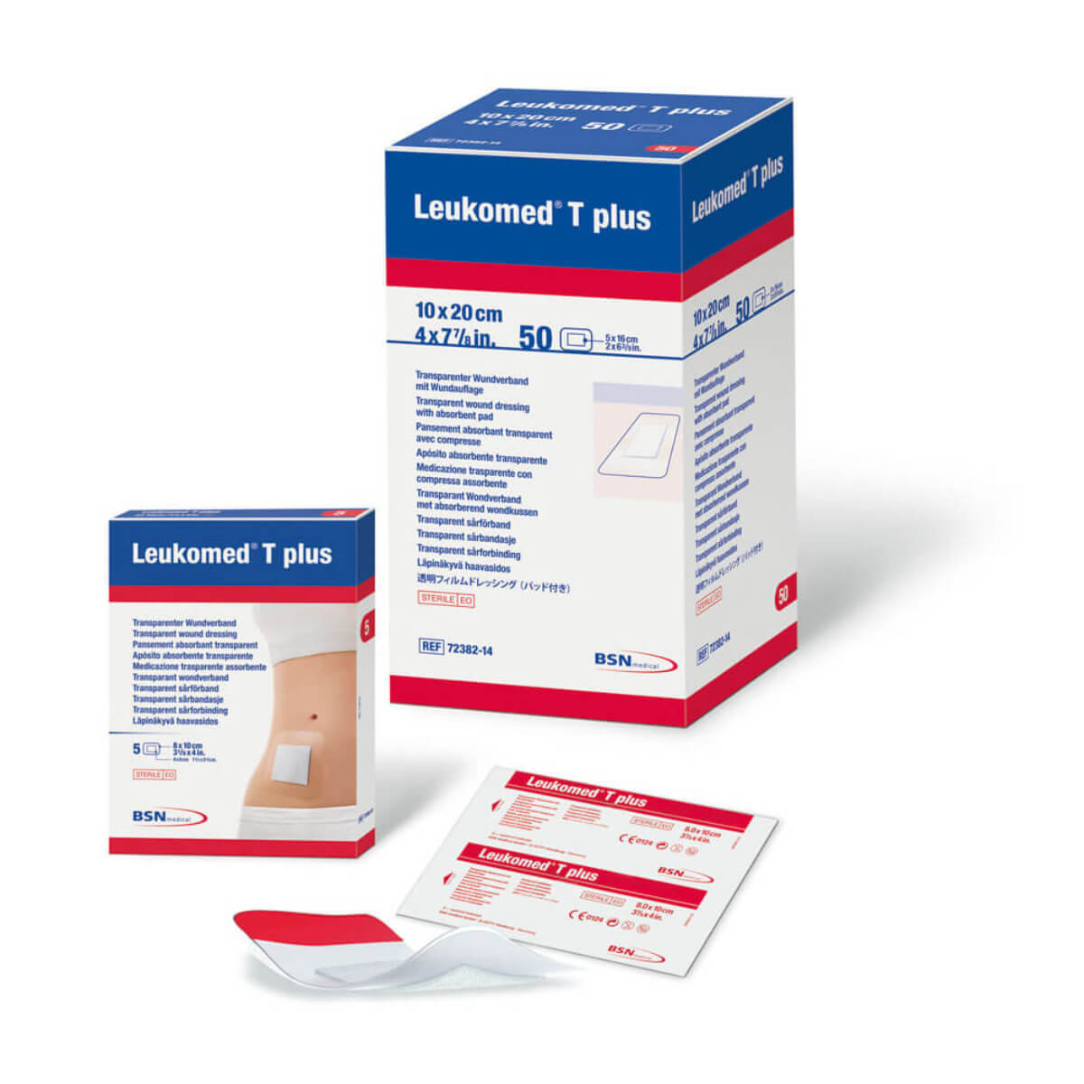 Leukomed T Plus Wtrprf Adh Transp Sterile Dressing W/Abs Pad 10cm X 35cm (Retail Pack) - Box Of 5 - Home Health Store Inc