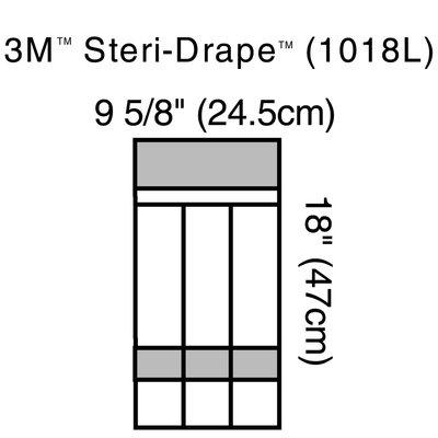 3M 1018L BX/10  STERI-DRAPE INSTRUMENT POUCH, 25CM X 46CM.