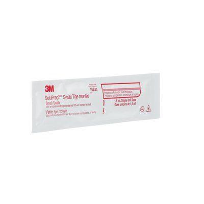 3M 10207 BX/50 SWABSTICKS CLEAR SOLUTION CHLORHEXIDINE GLUCONATE 2PERCENT