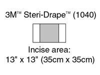 3M 1040 BX/10  DRAPE INCISE SMALL 35 X 35CM