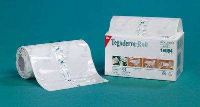 3M 16004 RL/1 TEGADERM FILM ROLL, TRANSPARENT, 10CM X 10M.