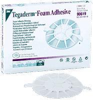 3M 90619 BX/5 TEGADERM FOAM DRESSING ADHESIVE, ADHESIVE  INNER DIAMETER:3IN X 3IN OUTER DIAMETER:5-1/2IN X 5-1/2IN