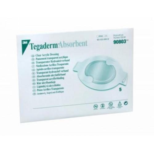 3M 90803 BX/5 TEGADERM ACRYLIC DRESSING LARGE  OVAL CLEAR , 6.5INX5.6IN (16.51CMX 14.22CM)