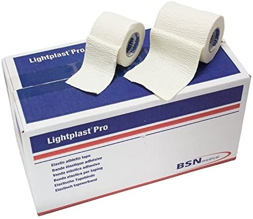 Lightplast Pro Athletic Elastic Adhesive Tape 2.5cm X 4.5m (Stretched) - Box Of 48 - Home Health Store Inc