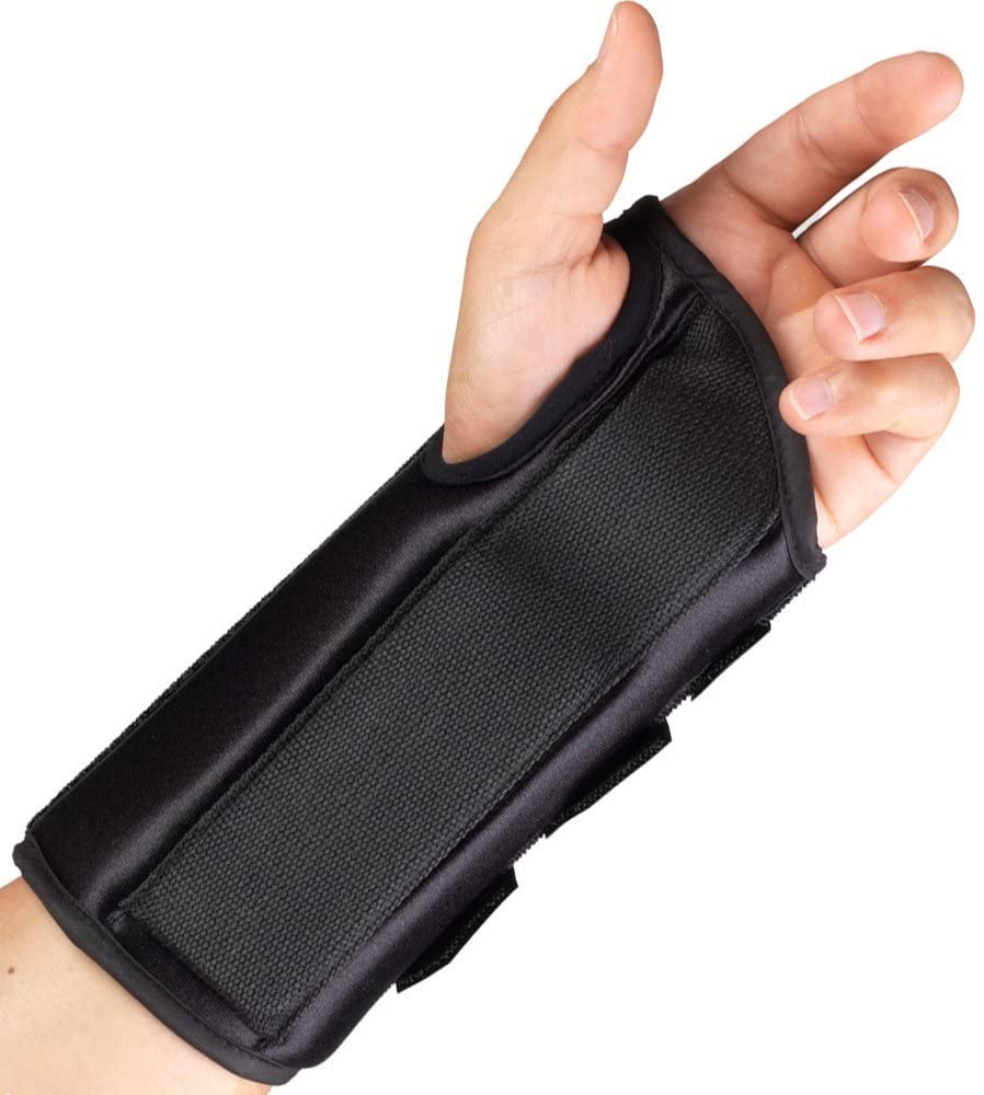 Otc Maximum 8" Wrist Splint Left Black Lg (7 1/2 - 8 1/2") W/ Removable Palmar Splint & Flexible Stays - Ea/1 - Home Health Store Inc