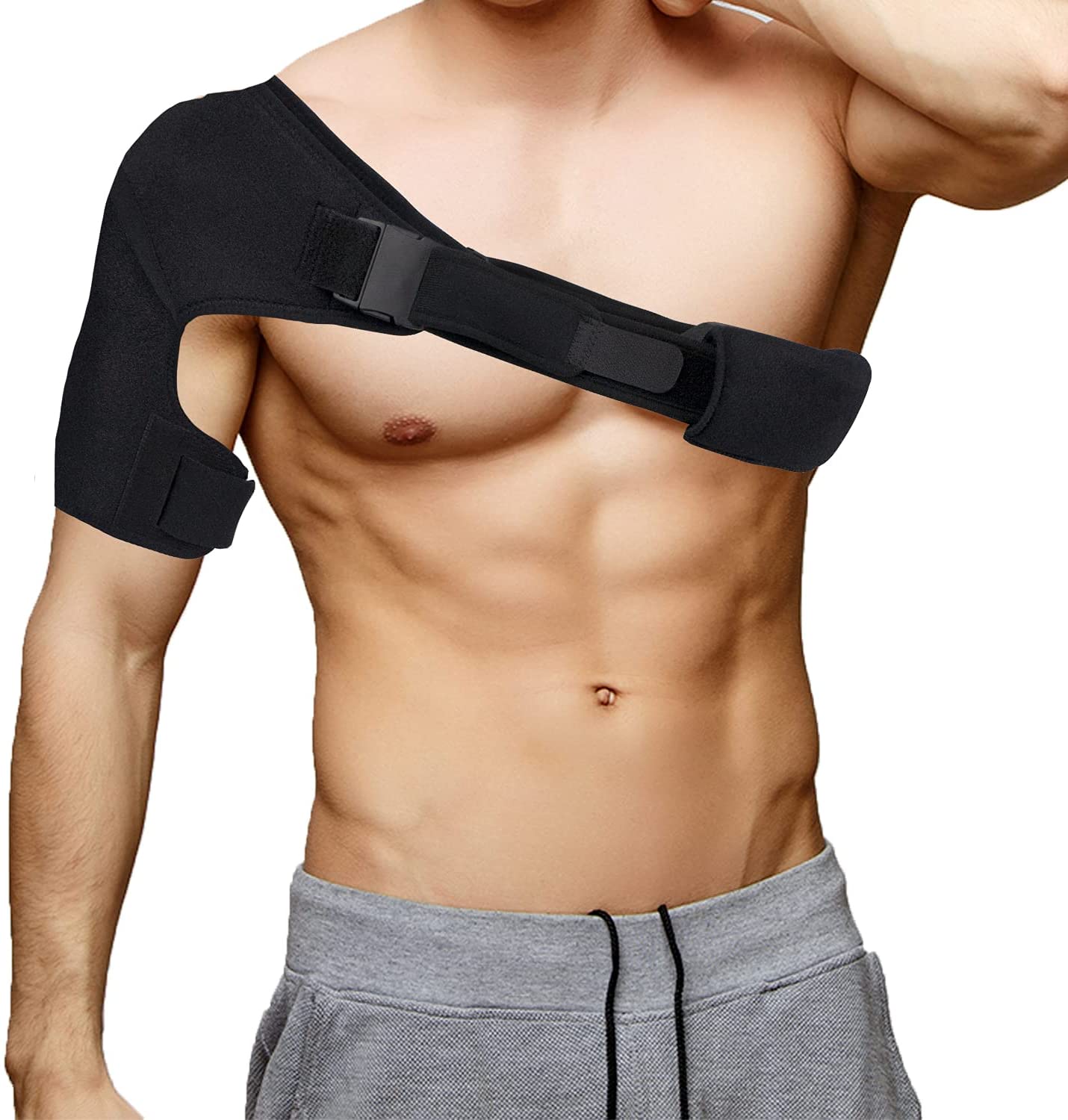 Actipatch Shoulder Wrap Support, Black, Regular - Ea/1 - Home Health Store Inc