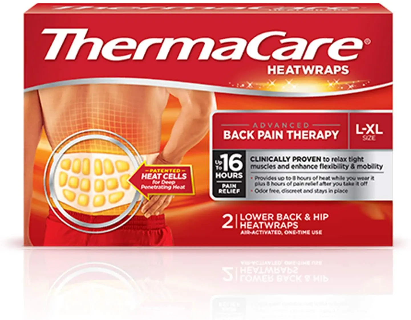 Thermacare Air-Activated Heat Wrap, Back & Hip Xl (Non-Returnable) - Box Of 2 - Home Health Store Inc