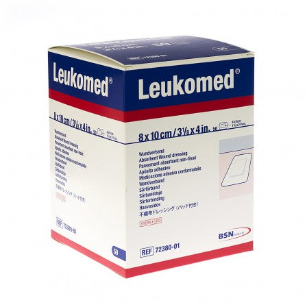 Leukomed Non-Wov Adh Sterile Dressing W/Absorb Pad 7.2cm X 5cm (Retail Pack) - Box Of 5 - Home Health Store Inc