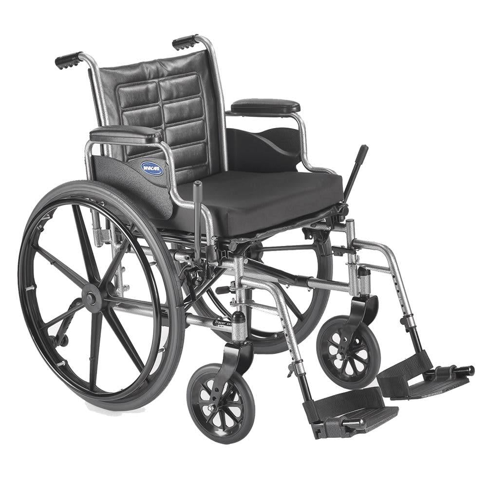 Tracer Ex2 Wheelchair W/ Removable Desk Length Arms (18"X16" Seat) Silver Finish Carbon Steel - Ea/1 - Home Health Store Inc