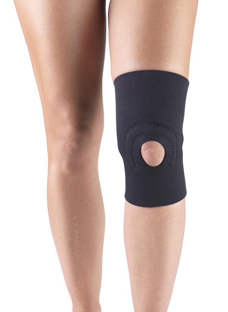 AIR 0216-XL EA/1 KNEE SUPPORT/OPEN PATELLA PAD, BLACK, X-LARGE 16-17"