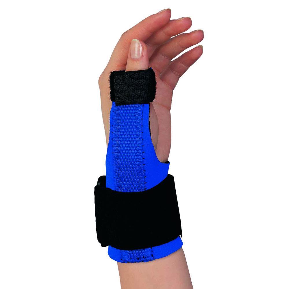 AIR 0305-S EA/1 NEOPRENE WRIST/THUMB SPLINT, BLUE, SMALL