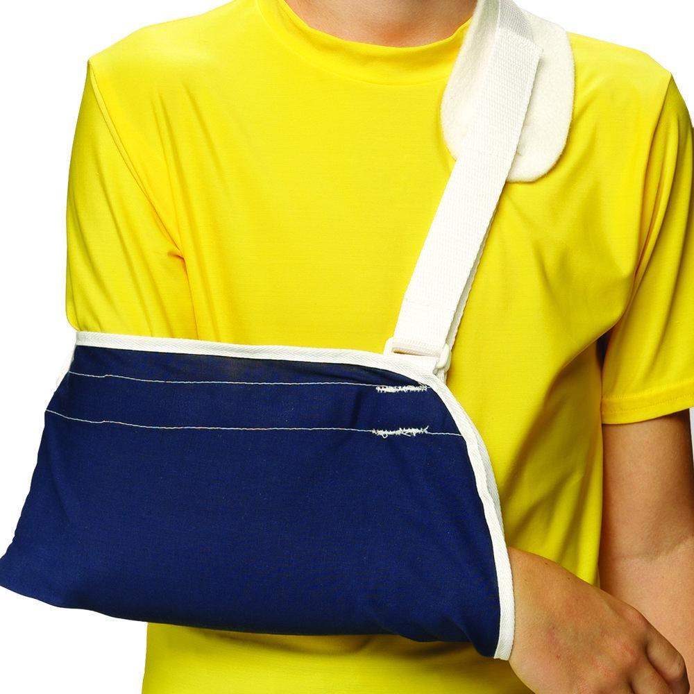 AIR 0320NV-I EA/1 KIDS LINE MINIMUM ARM SLING CRADLE-STYLE W/ THUMB LOOP INFANT (3 1/2-5 1/2") NAVY  NEOPRENE REVERSIBLE LATEX-FREE