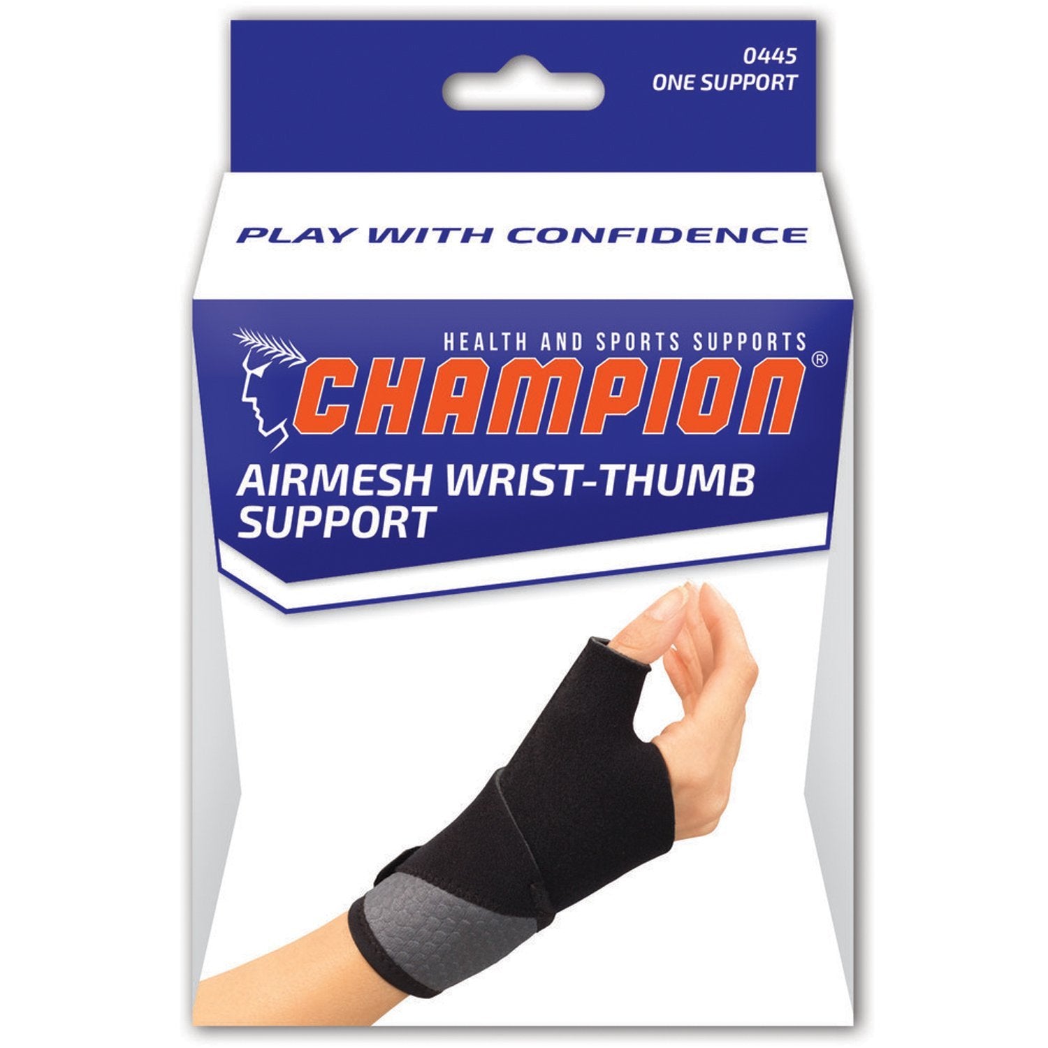 AIR 0445 EA/1 WRIST/THUMB SUPPORT BLACK UNIVERSAL