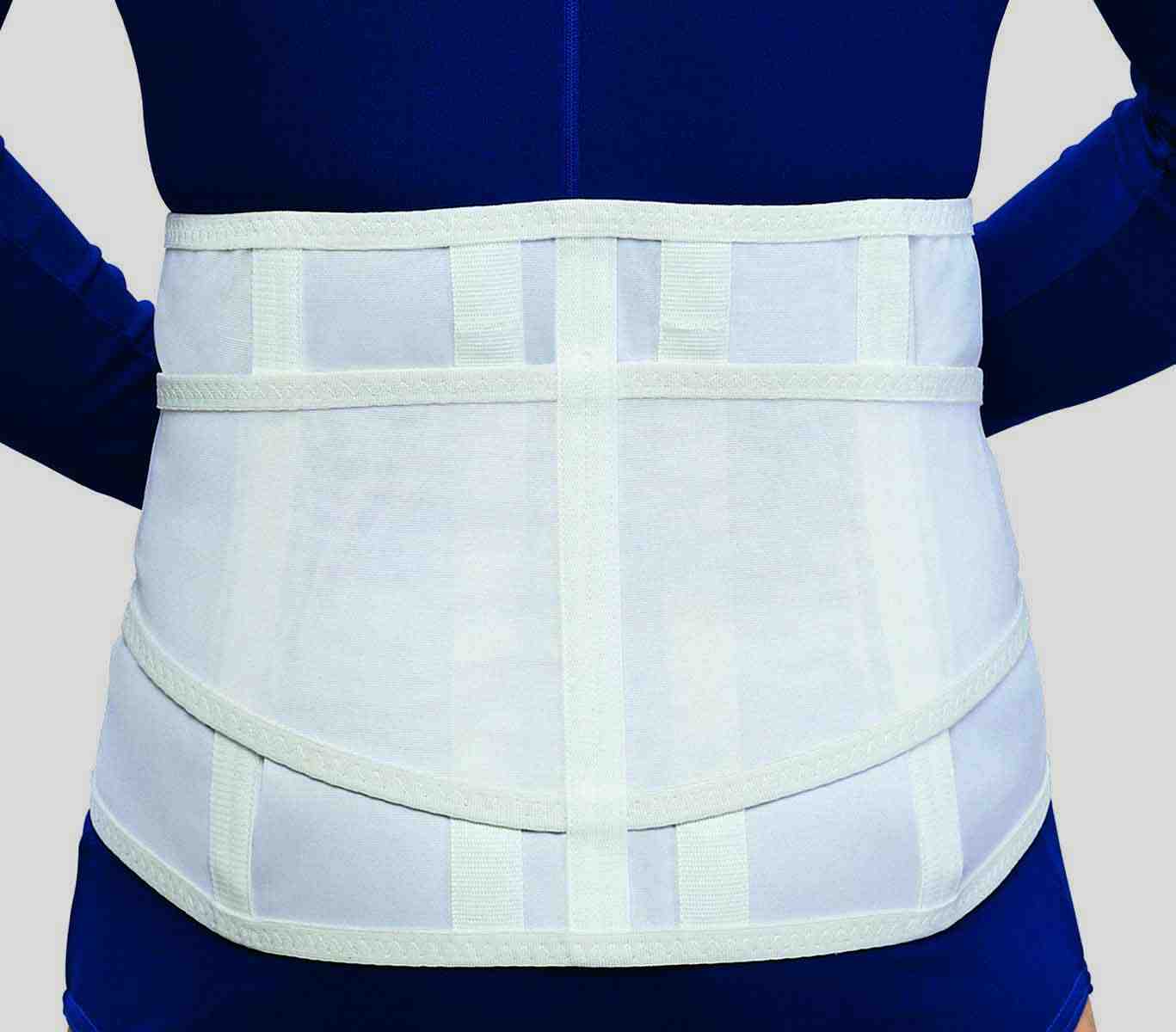 AIR 2884-XL EA/1 OTC MAXIMUM LIGHTWEIGHT LUMBOSACRAL SUPPORT XL(44-50IN) 7IN FRONT/11IN BACK WHITE STRONG MESH ELASTIC OPTIONAL METAL STAYS WIDE ADJUSTMENT PANELS LATEX-FREE