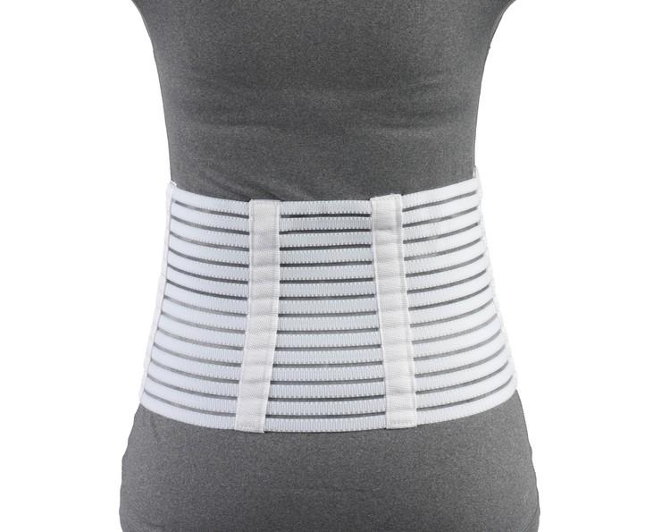 AIR 2891-L EA/1 OTC PETITE MEDIUM LIGHTWEIGHT LUMBOSACRAL SUPPORT L (37-40") 7" BACK 4 1/2" FRONT RIBBED-ELASTIC WHITE W/ FLEXIBLE STAYS