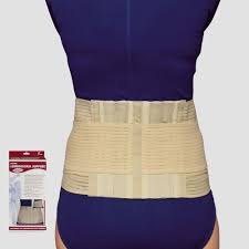 AIR 2892-L EA/1 OTC PETITE MEDIUM LUMBOSACRAL SUPPORT L (37-40") 9" BACK 6" FRONT HINGED-ELASTIC WHITE W/ FLEXIBLE STAYS