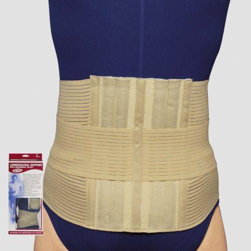 AIR 2893-2L EA/1 OTC MEDIUM LUMBOSACRAL SUPPORT W/ ABDOMINAL UPLIFT XXL (45-48") 7" FRONT & 12" BACK ADJUSTABLE ELASTIC BELT LATEX-FREE