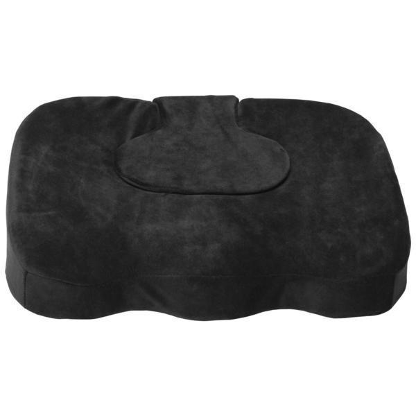 AIR 6239BL EA/1 ORTHOPEDIC SEAT CUSHION WITH REMOVABLE COCCYX PAD  3" MEMORY FOAM  BLACK  WASHABLE COVER