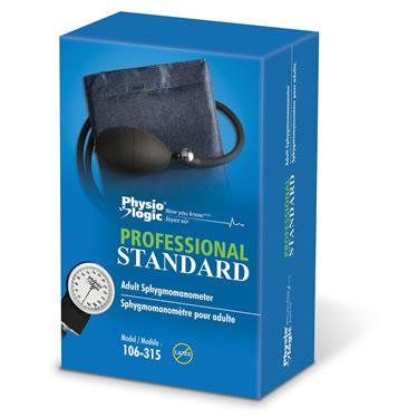 AMG 106-315 EA/1  PROFESSIONAL STANDARD ADULT SPHYGMOMANOMETER DARK BLUE COMES WITH CASE  (10-16IN)  (NON RETURNABLE)