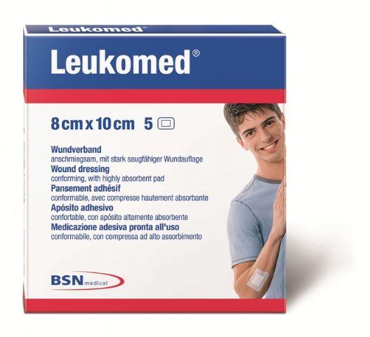 BSN 7238001 BX/50 LEUKOMED NON-WOV ADH STERILE DRESSING W/ABSORB PAD 8CM X 10CM (HOSPITAL PACK)