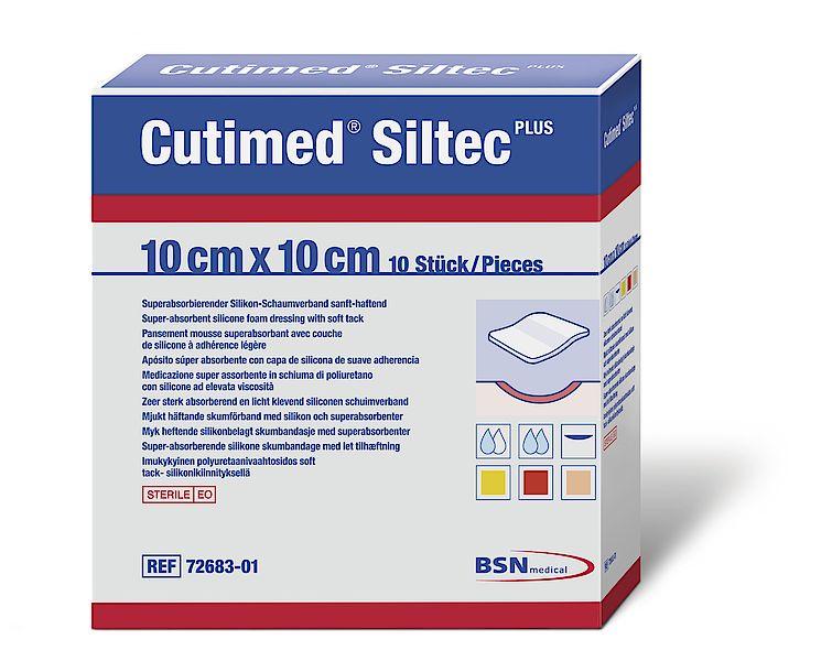 BSN 7268301 BX/5 CUTIMED SILTEC PLUS, WHITE, 10CM X 10CM.