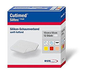 BSN 7328801 BX/5 CUTIMED SILTEC PLUS, WHITE, 10CM X 10CM.