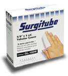 DUP GL110W EA/1 SURGITUBE GAUZE TUBULAR SMALL FINGERS, TOES, SIZE (5/8IN X 10YD) WHITE LATEX FREE 