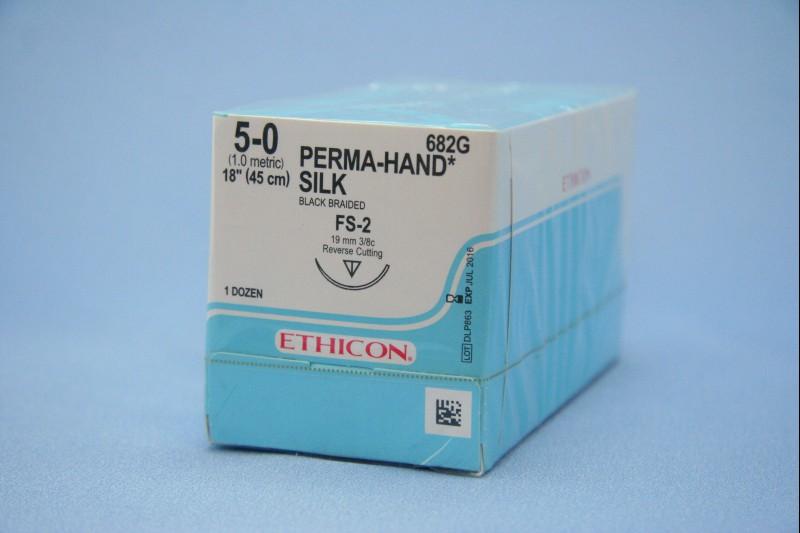 JNJ 682G BX/12  SUTURE CUTICULAR SILK 5/0