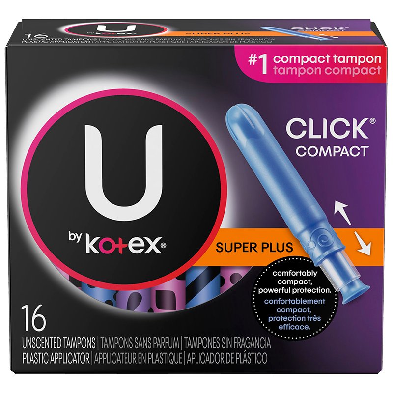 U by KOTEX® Click® Tampons Super Plus - Home Health Store Inc