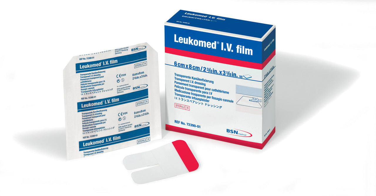 Leukomed Non-Wov Adh Sterile Dressing W/Absorb Pad 8cm X 15cm (Hospital Pack) - Box Of 50 - Home Health Store Inc