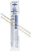 MDL MDS202000 (CS/10) BX/100PKG (2/PKG) COTTON TIP WOOD APPLICATOR W/ MEASUREMENT GUIDE, 6IN, STERILE