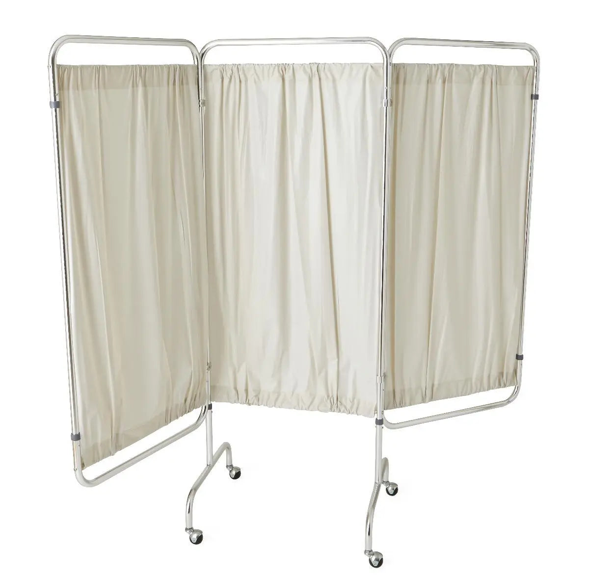 MDL MDS80450 EA/1 PRIVACY SCREEN, 3 PANEL WITH 2" CASTERS AND WHITE VINYL PANEL