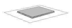 PLM 1766 BX/15 POLYMEM SILVER, CLOTH ISLAND DRESSING, 6" X 6" (15CM X 15CM)