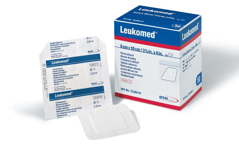 Leukomed Non-Wov Adh Sterile Dressing W/Absorb Pad 10cm X 35cm (Retail Pack) - Box Of 5 - Home Health Store Inc