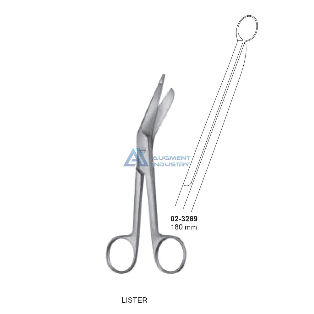 Lister Scissors 180mm For Cast Removal - Ea/1 - Home Health Store Inc