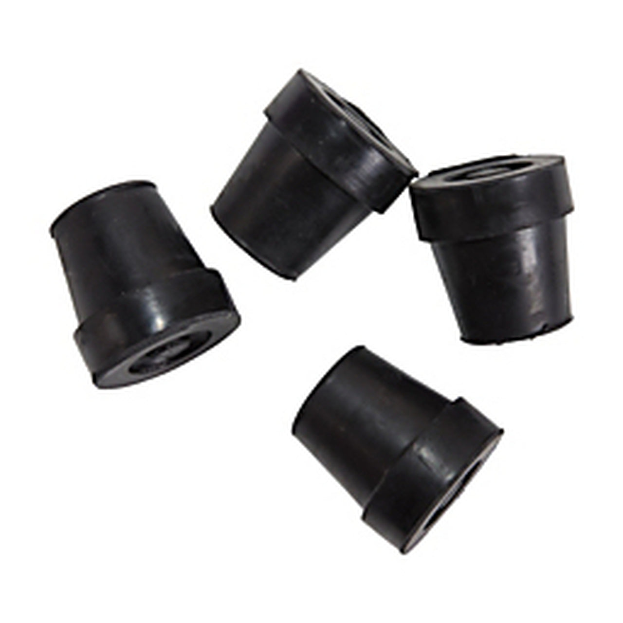 Pk/6 Cane Tip 1/2" Black - Home Health Store Inc