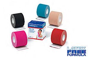 Leukotape K Thin Elastic Adhesive Tape 5cm X 5m, Red - Box Of 1 - Home Health Store Inc